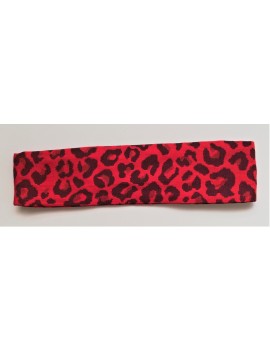 Bandeau  fauve rouge