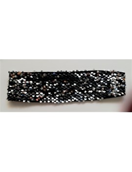 Bandeau  noir paillettes