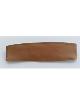 Bandeau en cuir caramel